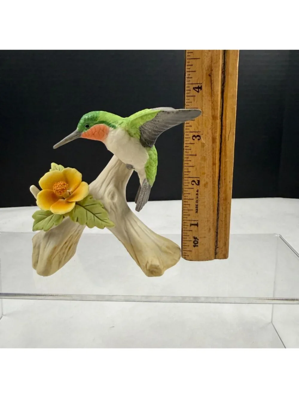 Lefton KW1112 Ruby Throated Hummingbird Figurine